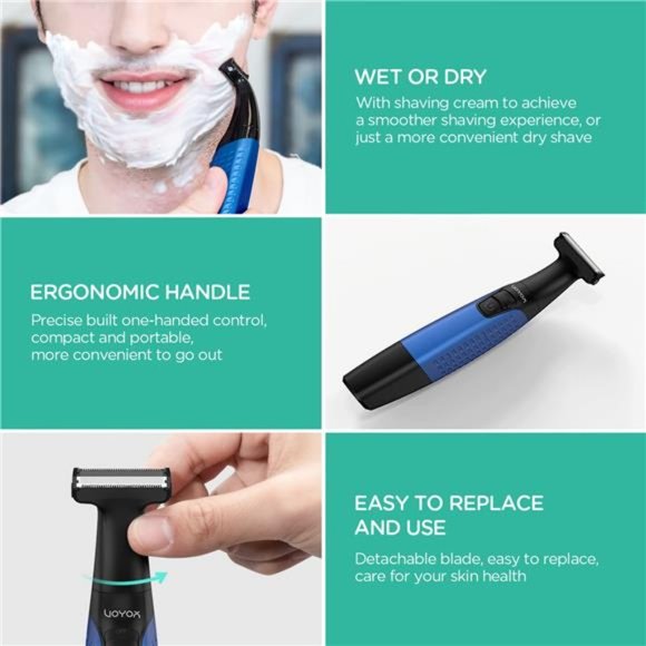 Beard Trimmer for Men Electric Razor, Nose Face Body Hair Trimmer - Picture 5 of 6